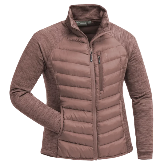 Pinewood Abisko Hybrid Women's Powerfleece Marron Rose - Small
