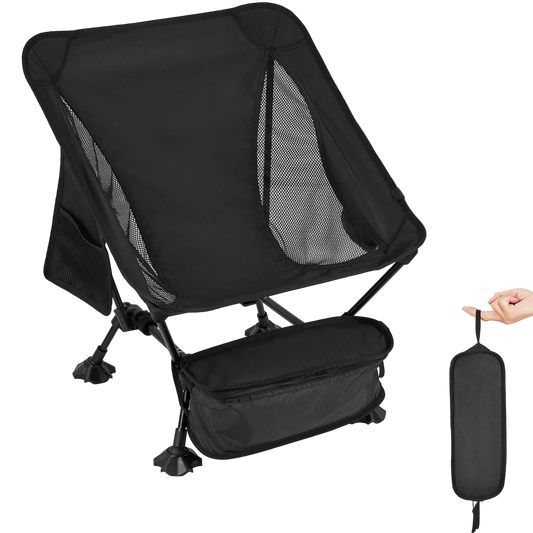 ATEPA Ultralight Square Low Chair Folding Chair