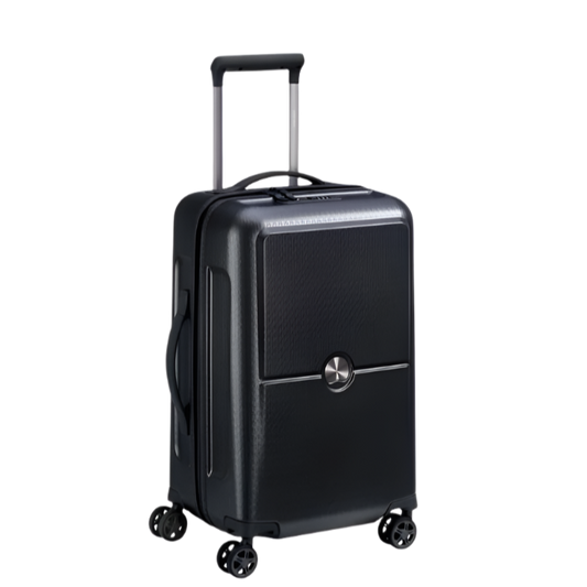 Delsey Turenne Travel Trolley Suitcase - Black 55cm