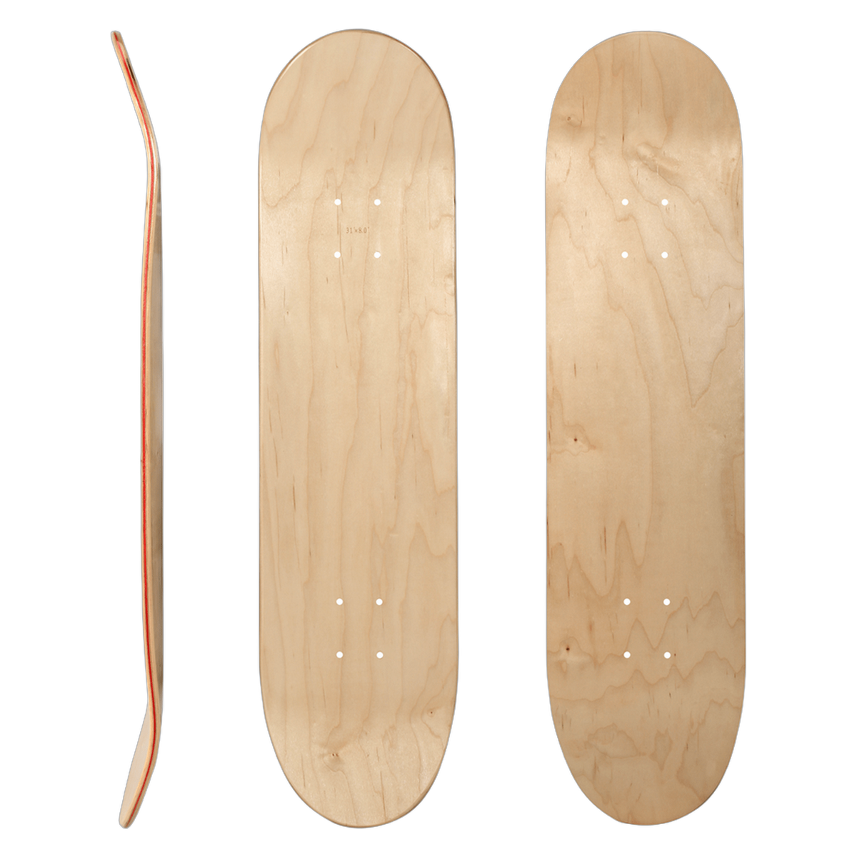 double$down Blank Street Deck 31.75x8.25in Natural