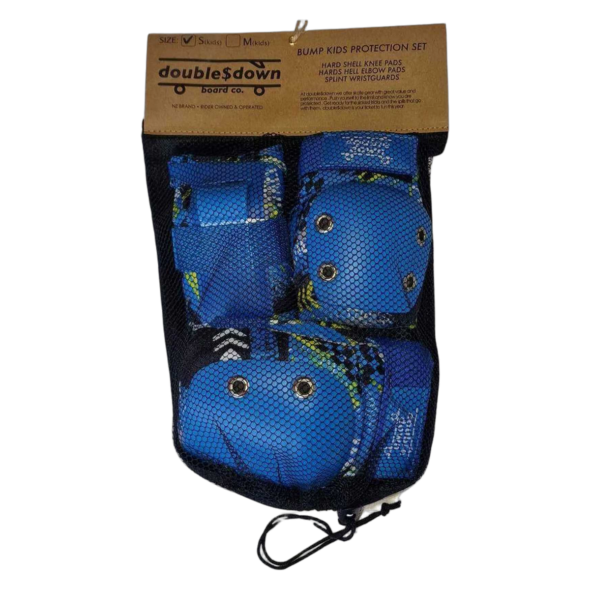 double$down Bump Set Kids Skate Protection Kit, blue set