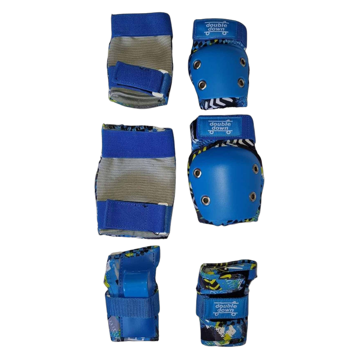 double$down Bump Set Kids Skate Protection Kit, blue set unboxed