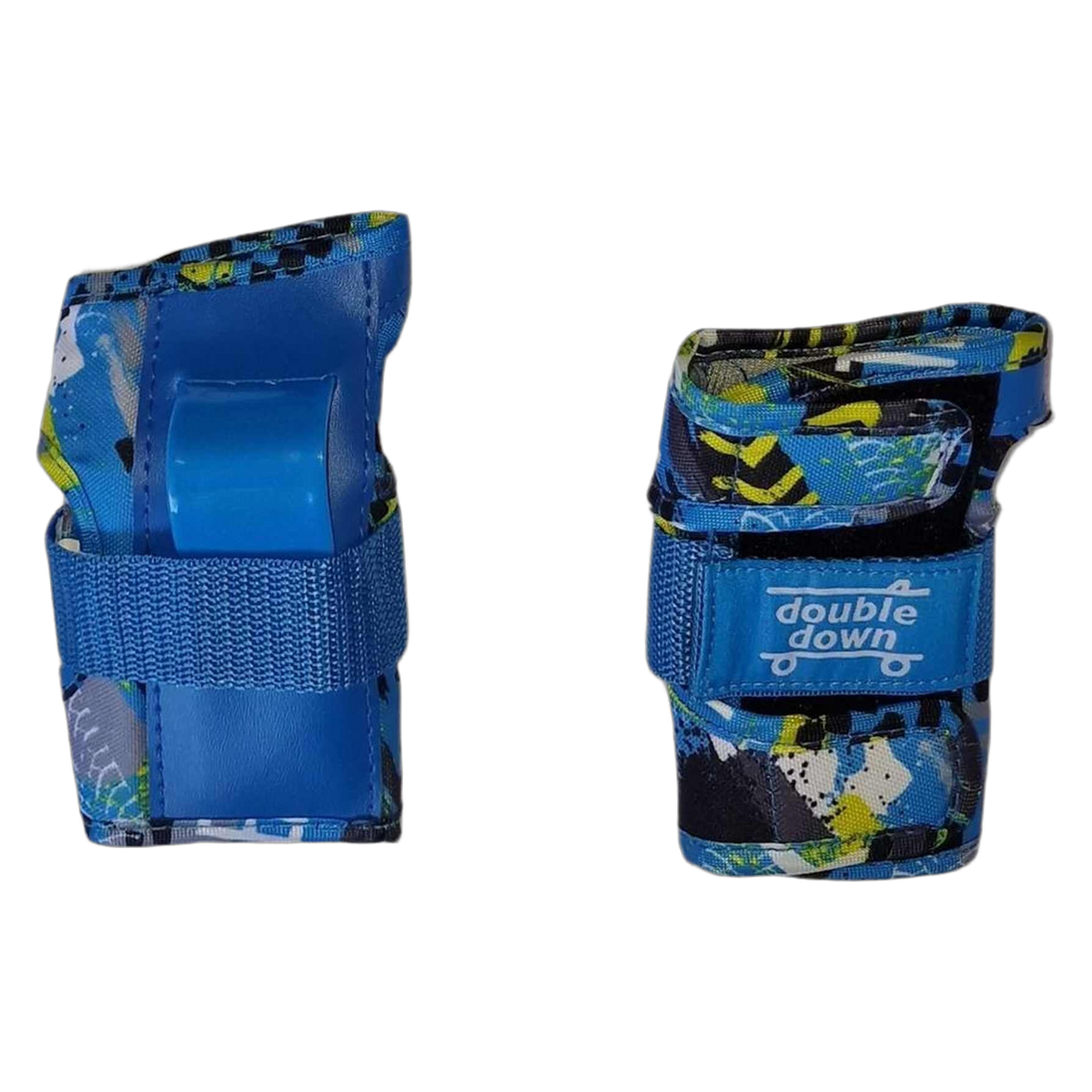 double$down Bump Set Kids Skate Protection Kit, blue wrist guards
