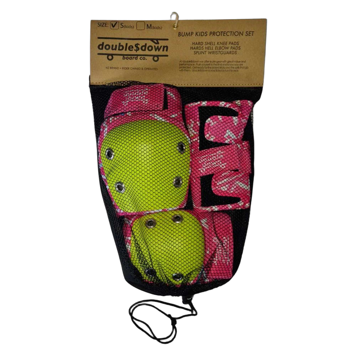 double$down Bump Set Kids Skate Protection Kit, pink set