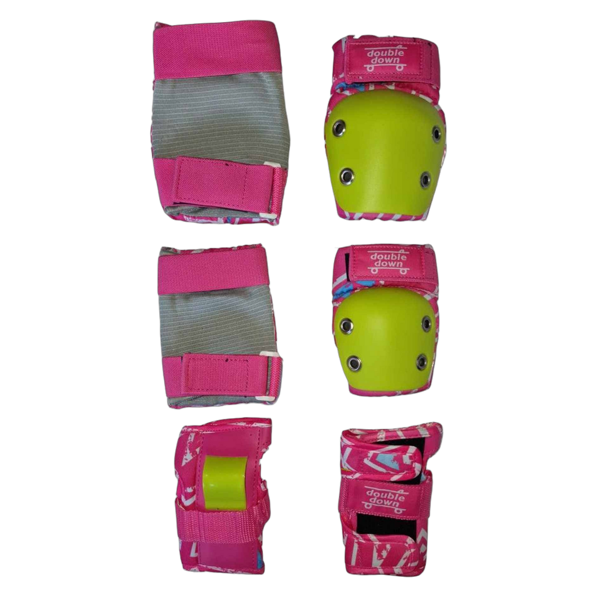 double$down Bump Set Kids Skate Protection Kit, pink set unboxed