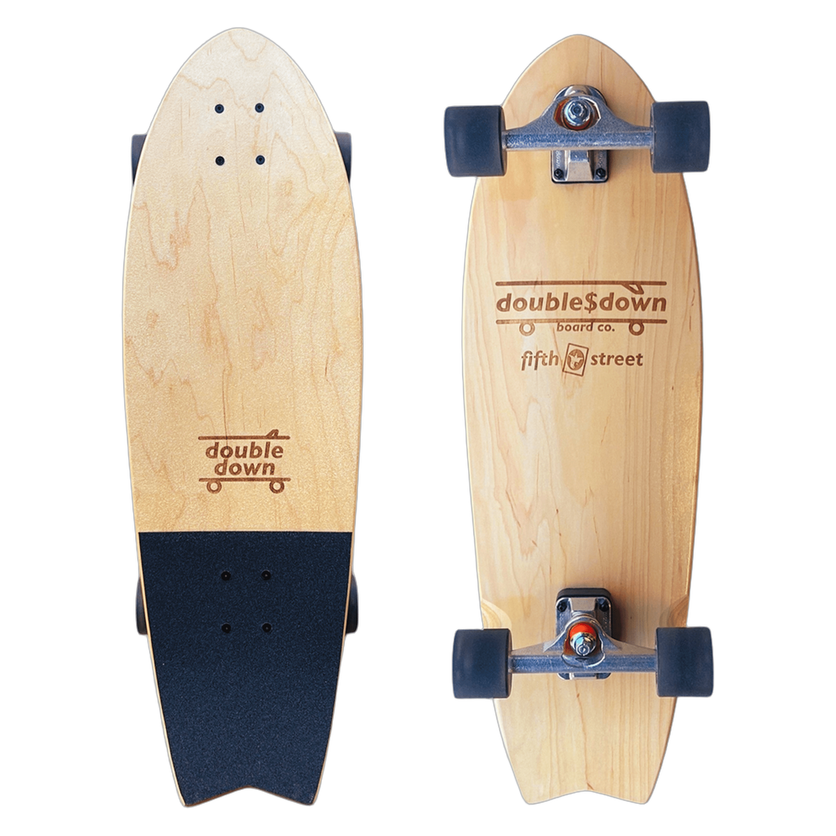 double$down Fifth Street Prime Surf Skate, top and bottom