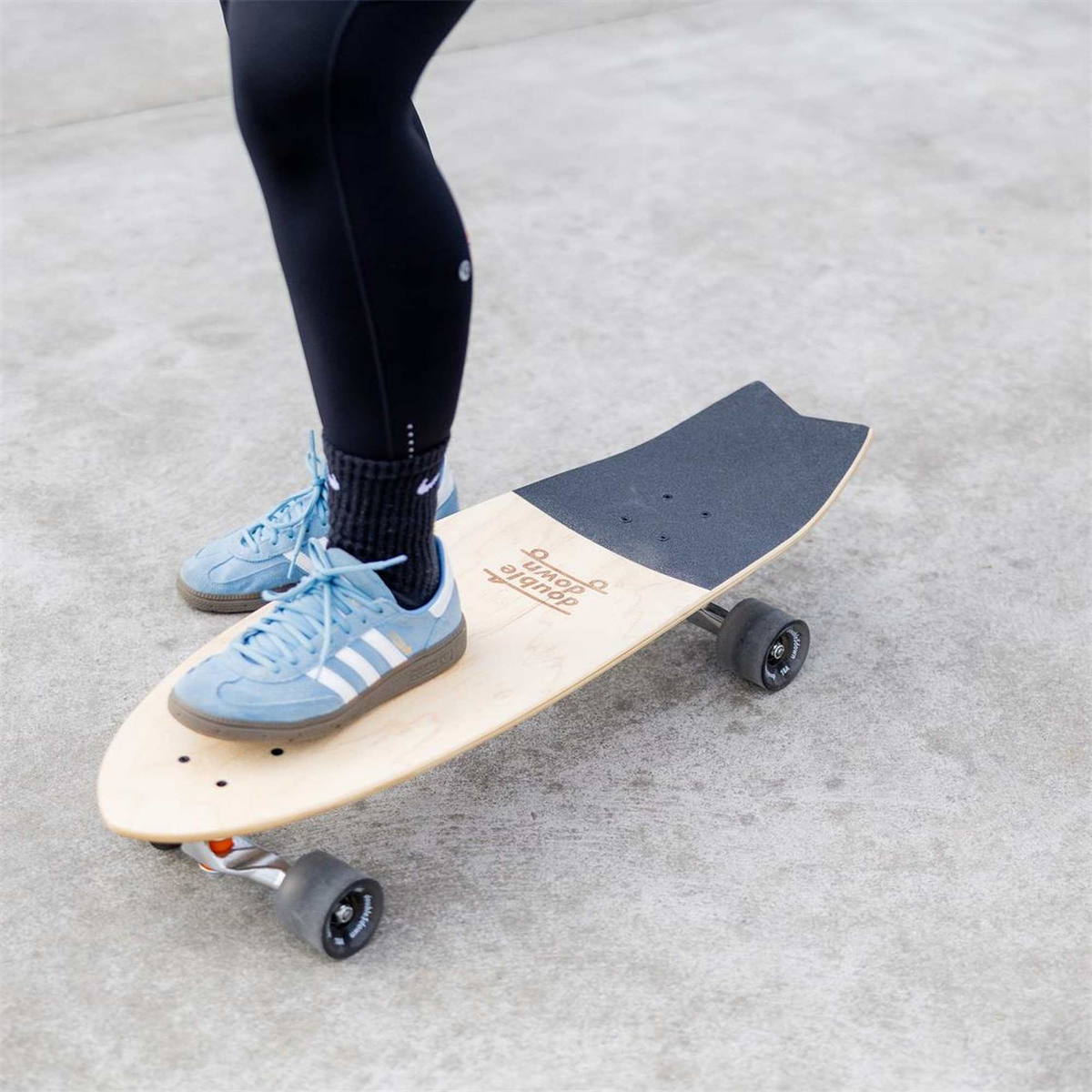 double$down Fifth Street Prime Surf Skate, being ridden