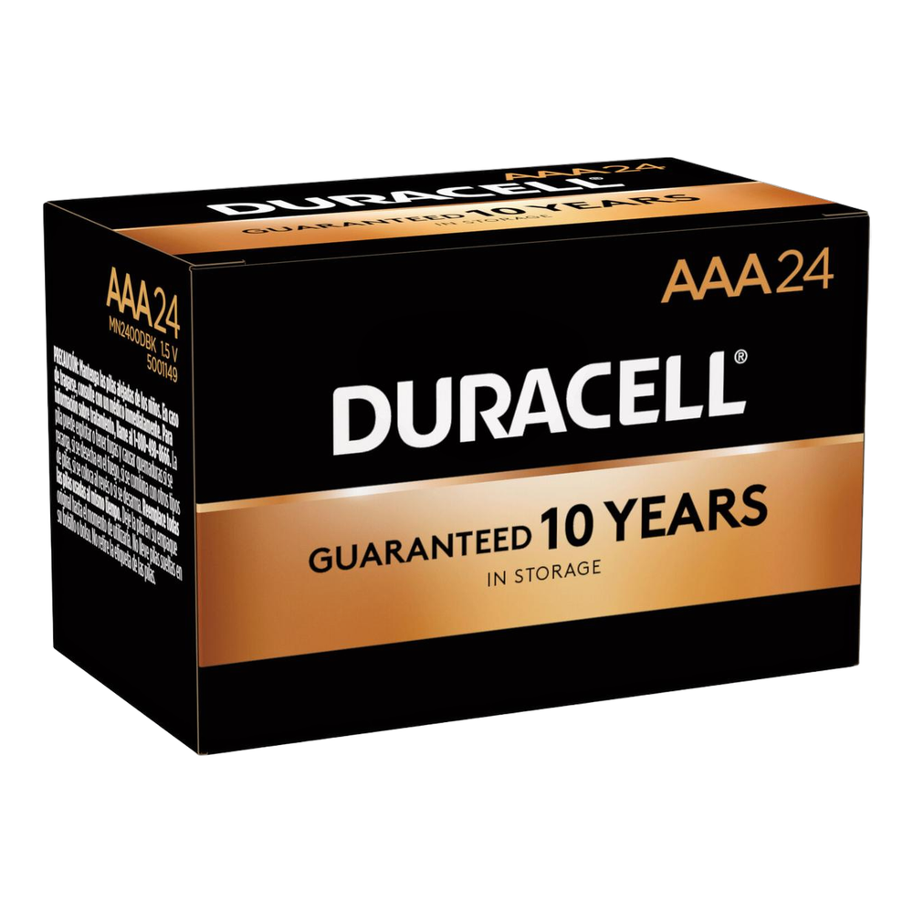 Duracell Coppertop AAA Alkaline Batteries - 24 Pack, box