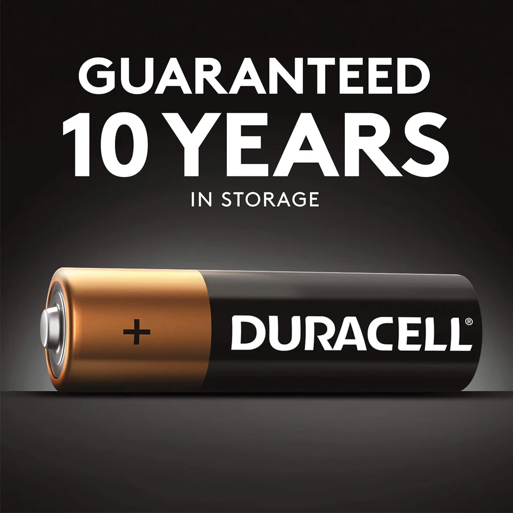 Duracell Coppertop AAA Alkaline Batteries - 24 Pack, 10 years in storage