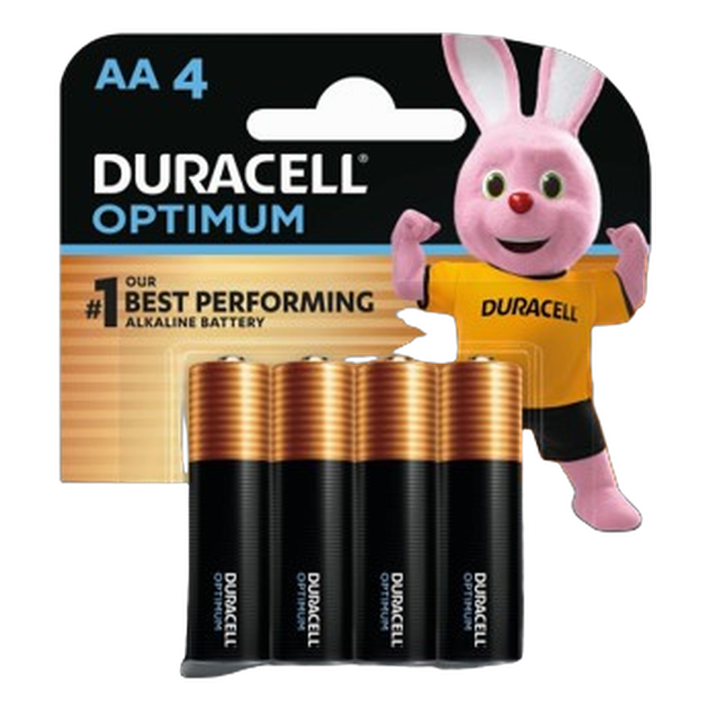 Duracell Optimum AA Alkaline Batteries - 4 Pack, pack