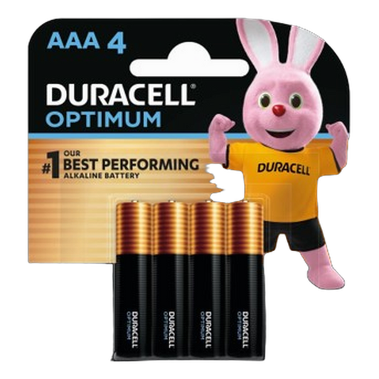 Duracell Optimum AAA Alkaline Batteries - 4 Pack, pack