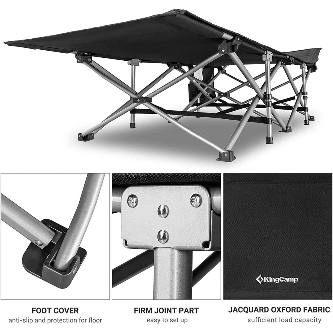 KingCamp Folding Camping Bed Heavy Duty (4)