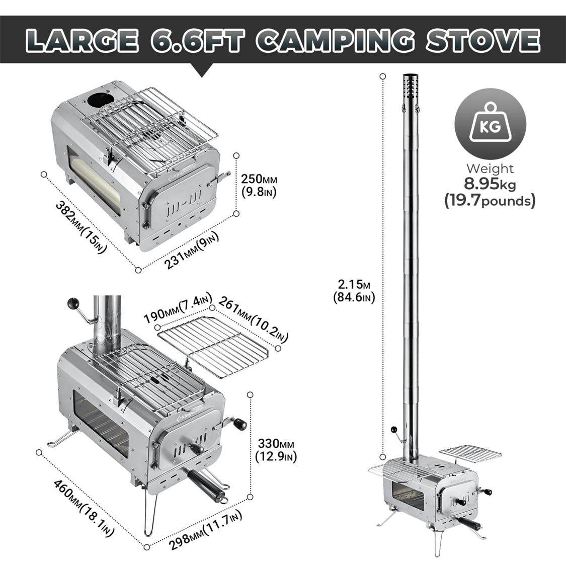 KingCamp Surefire Stove Stainless Steel (6)