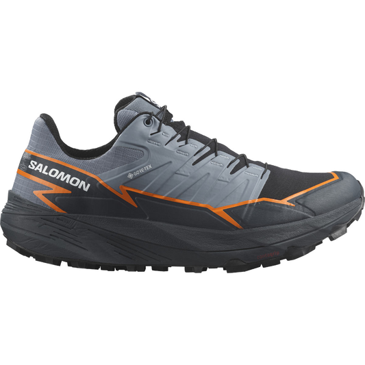 Salomon Men's Thundercross Gtx-Flint Stone/Carbon/Orange Pepper