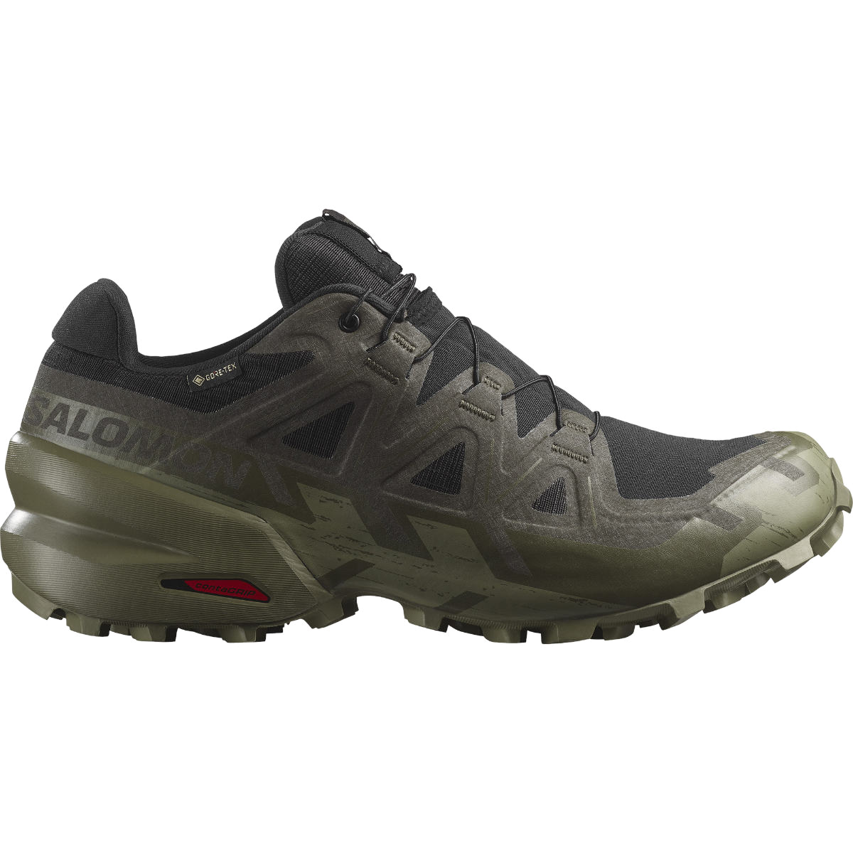 Salomon Men's Speedcross 6 Gtx-Black/Peat/Dli