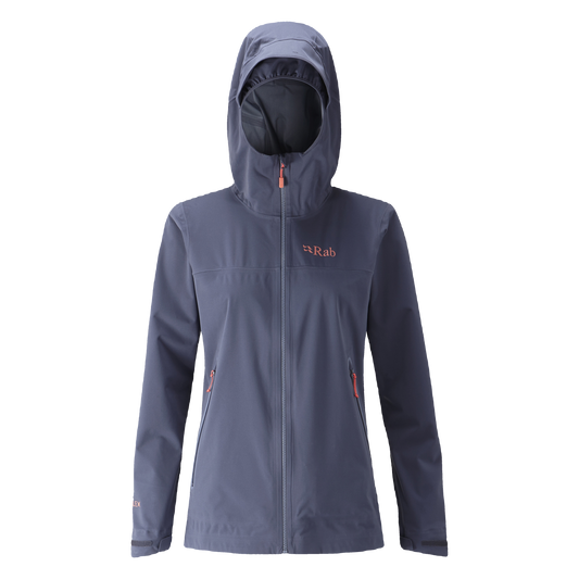 Rab Kinetic Plus Women's Jacket in Steel, front