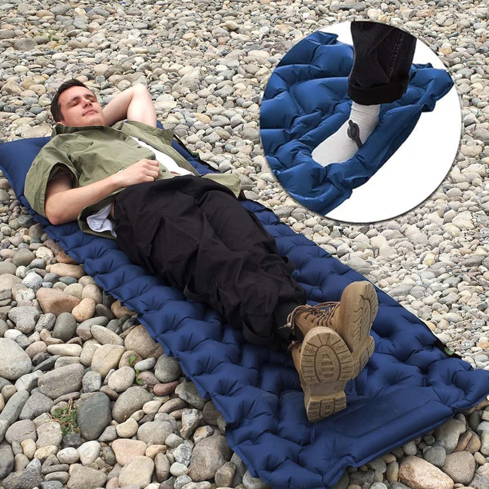 KingCamp Deluxe 10 Inflatable Sleep Mat Blue