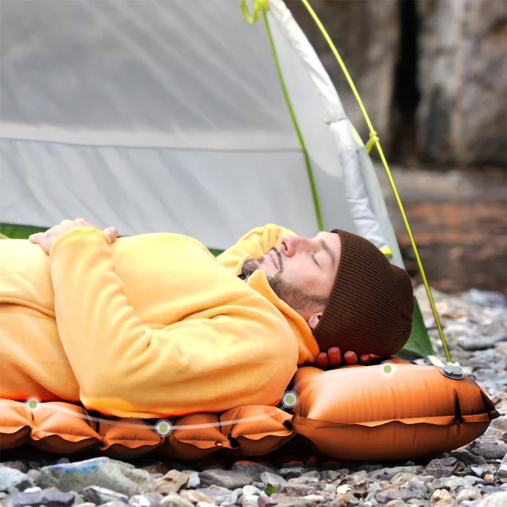 KingCamp Deluxe 10 Inflatable Sleep Mat Orange