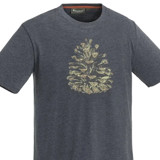 PINEWOOD® OUTDOOR T-SHIRT Blue Melange