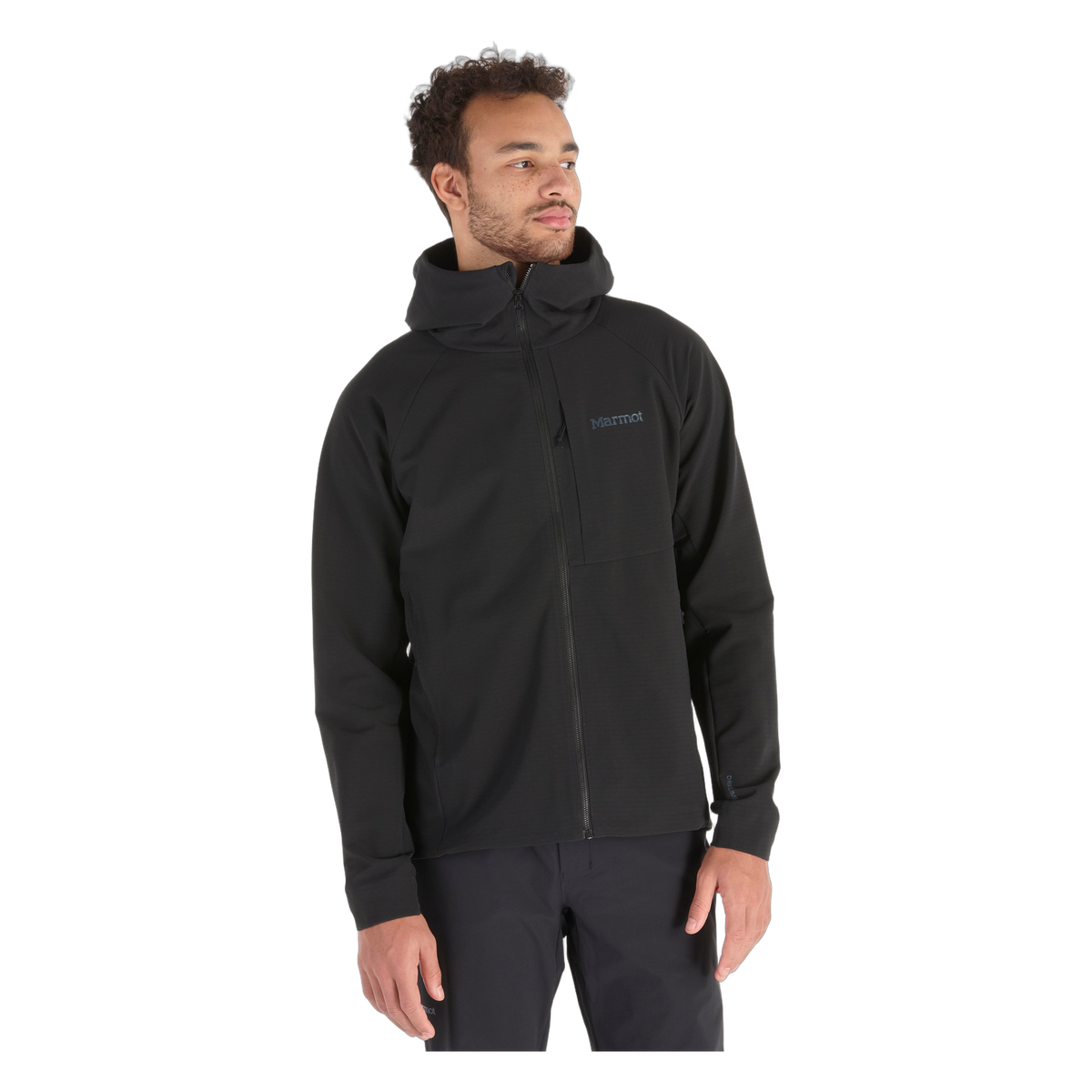 Marmot Pinnacle DriClime Men's Hoody in Black, front