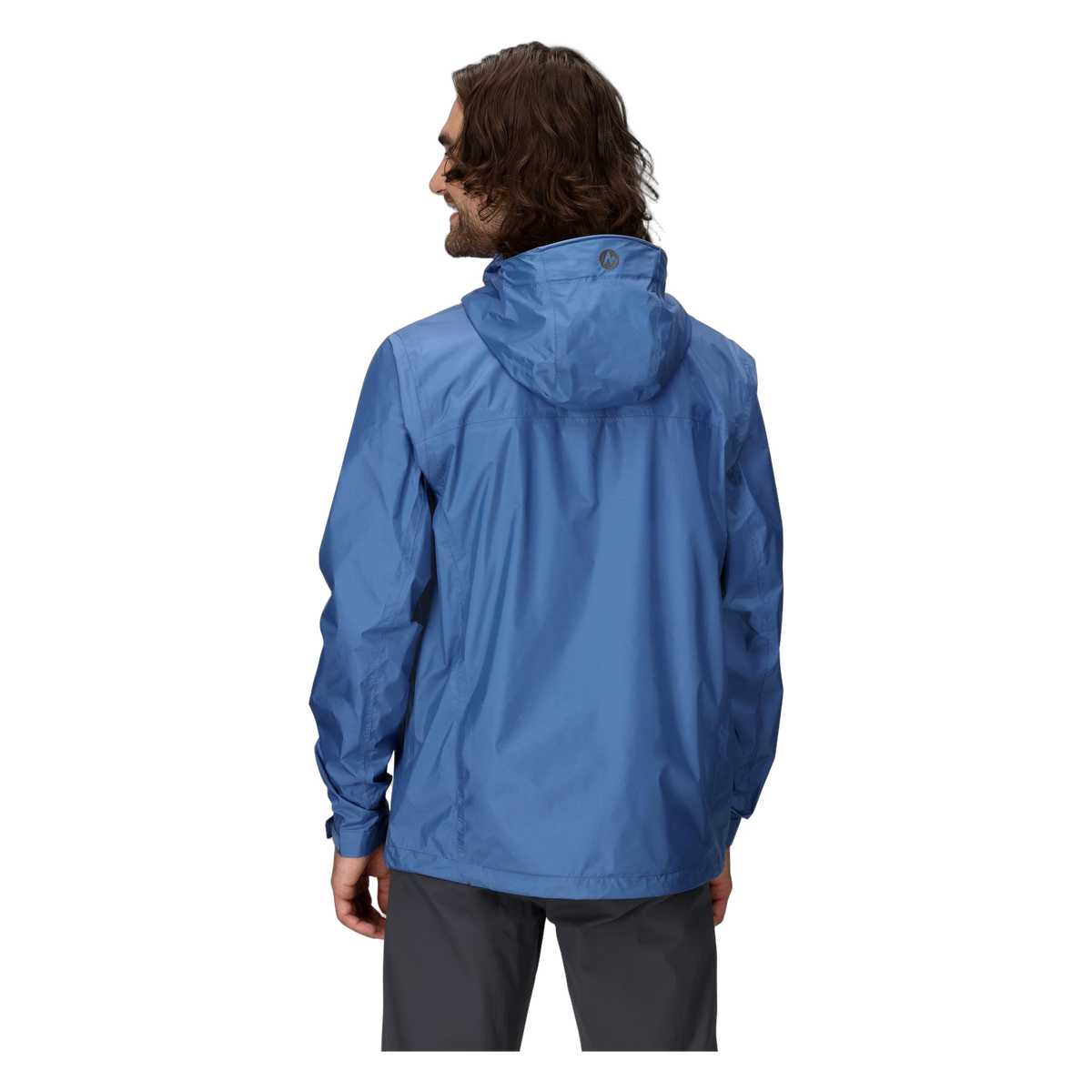 Marmot PreCip Eco Men's Rain Jacket in Rain Cloud, back