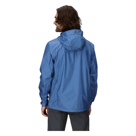 Marmot PreCip Eco Men's Rain Jacket in Rain Cloud, back