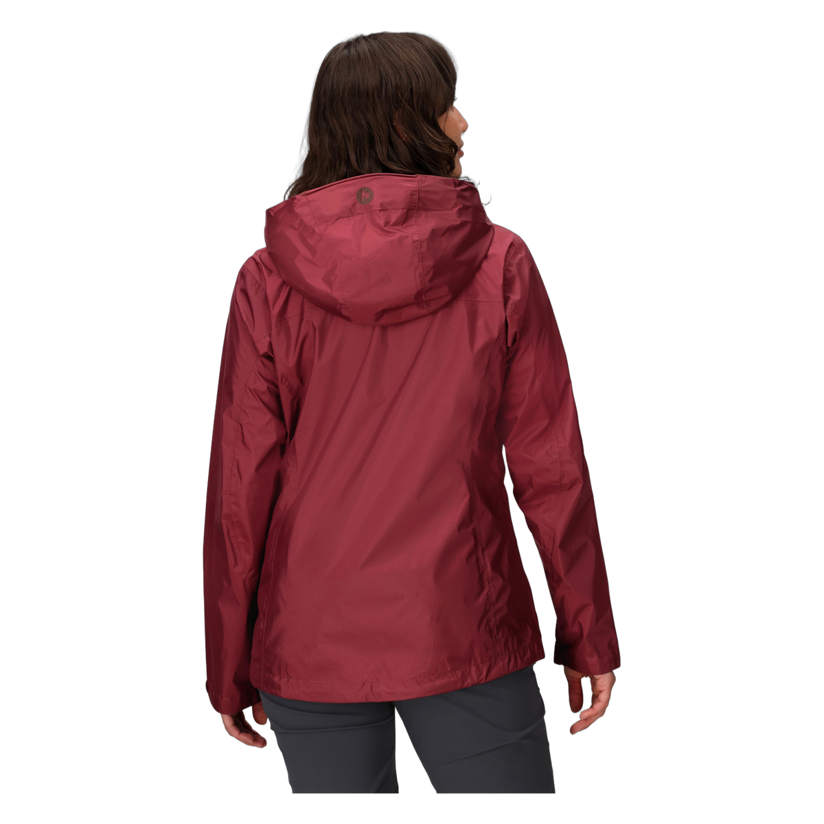 Marmot PreCip Eco Women's Rain Jacket in Acai Berry, back