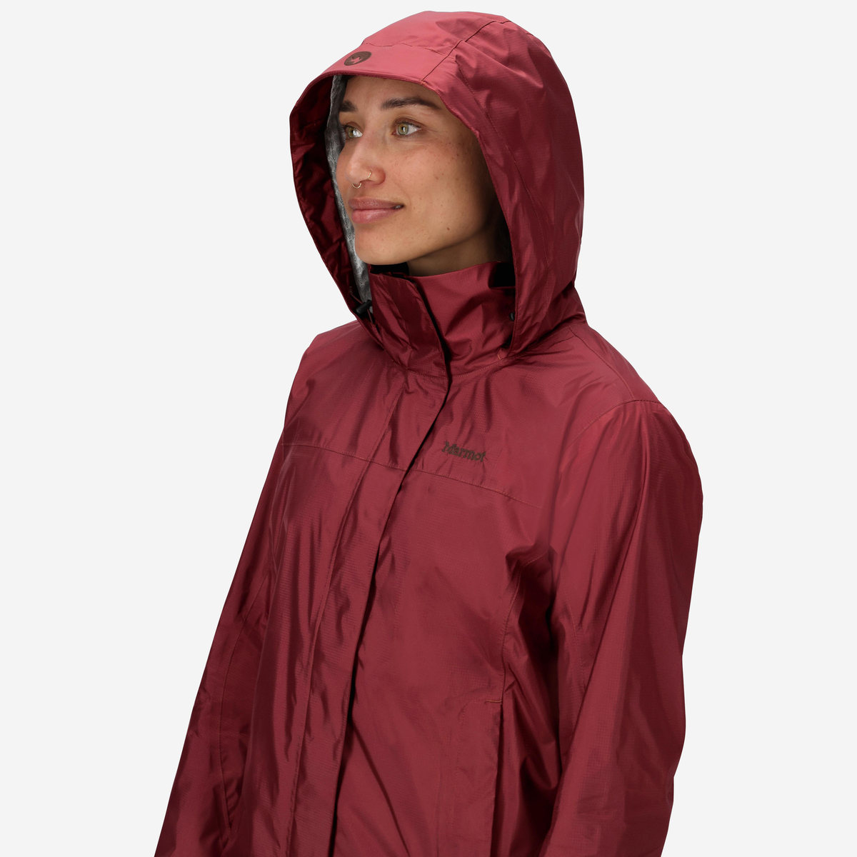 Marmot PreCip Eco Women's Jacket hood up