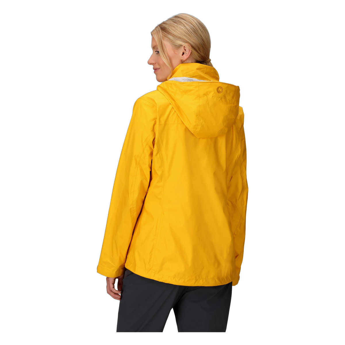 Marmot PreCip Eco Women's Rain Jacket in Jackfruit, back