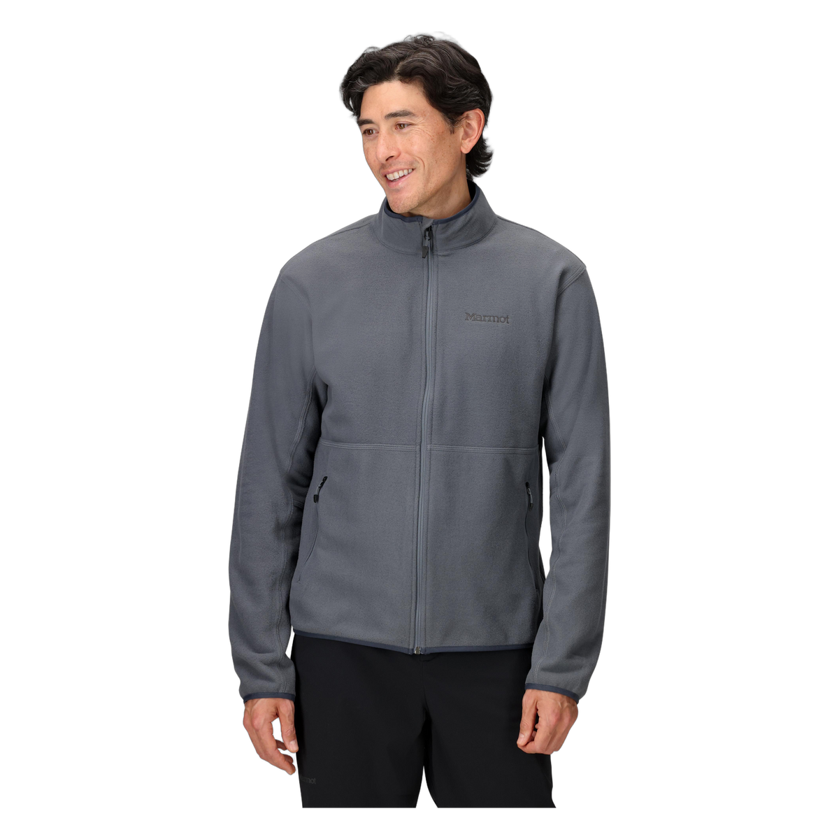 Marmot Rocklin Men's Fleece Jacket in Steel Onyx, front