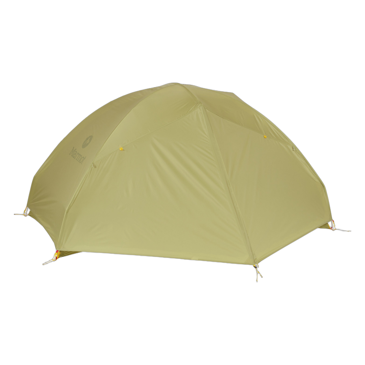 Marmot Tungsten UL 2 Person Tent in Wasabi, pitched with fly