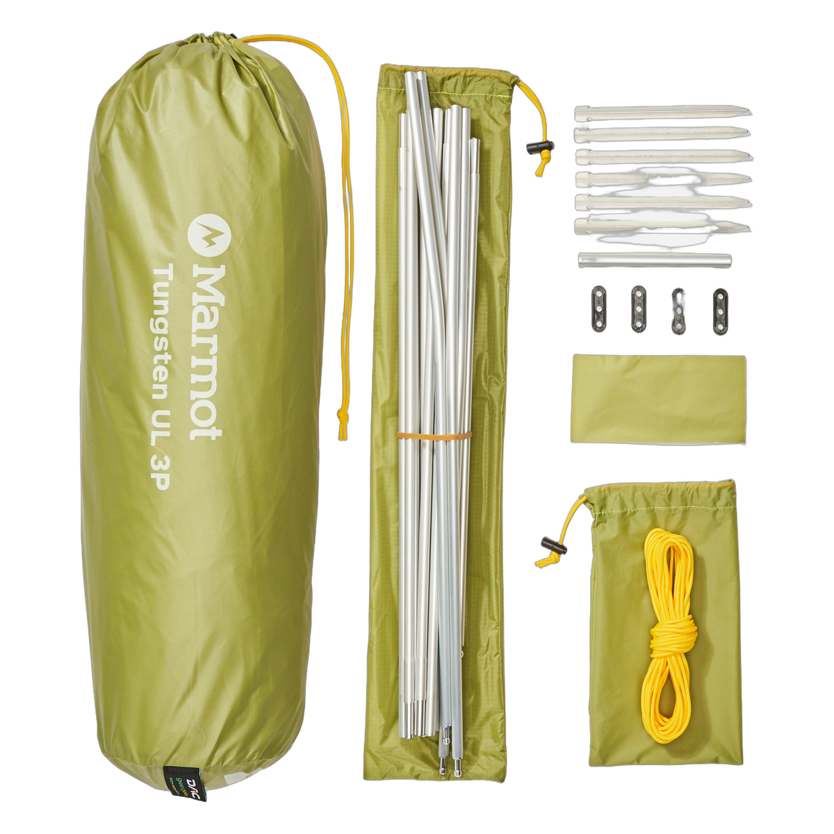 Marmot Tungsten UL 3 Person Tent, what's in the bag