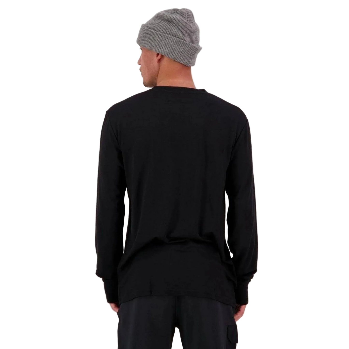 Mons Royale Yotei Men's Merino Long Sleeve Top Black