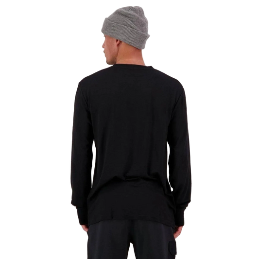 Mons Royale Yotei Men's Merino Long Sleeve Top Black