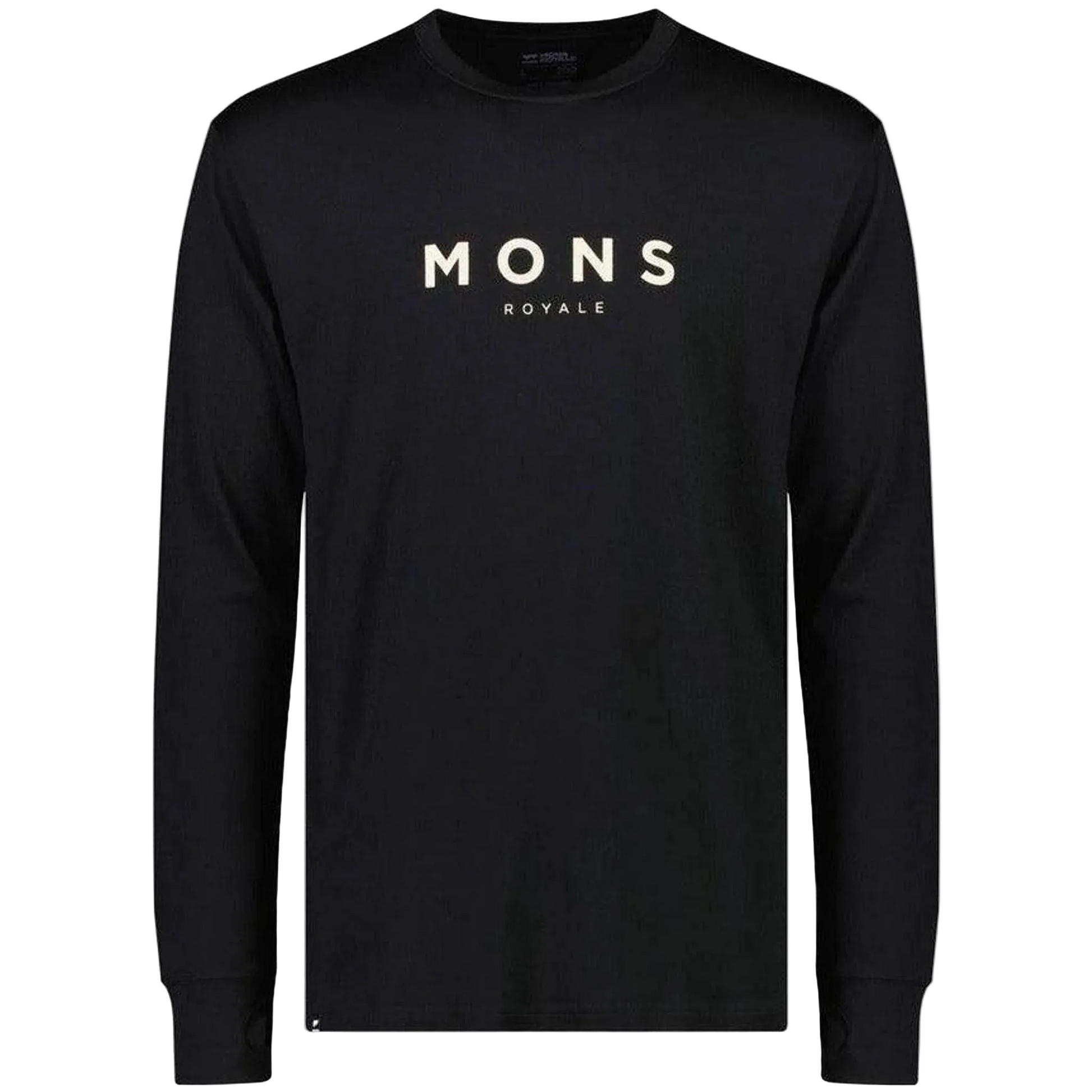 Mons Royale Yotei Men's Merino Long Sleeve Top Black