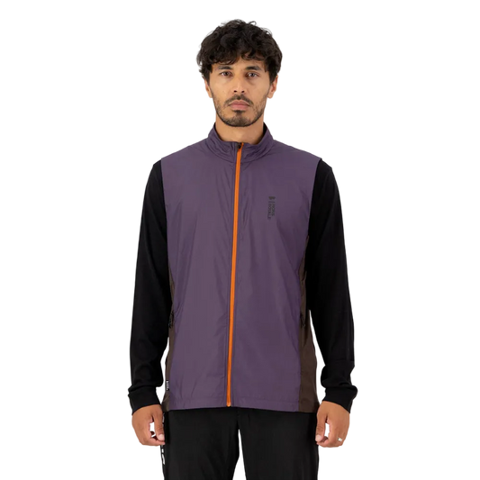 Mons Royale Men's Redwood Wind Vest - Indigo / Cedar