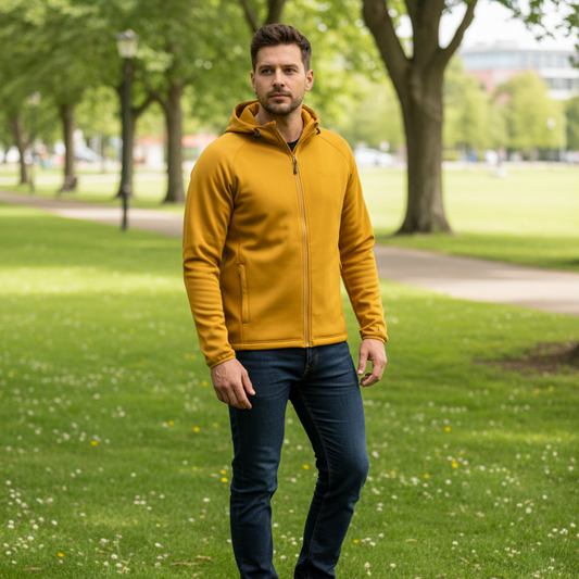 Pinewood Himalaya Active Power Fleece Hoodie Dark Mustard