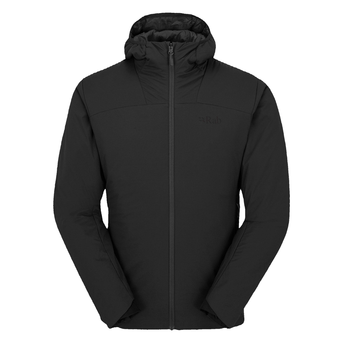Rab Xenair Alpine Light Men's Jacket in Black (Black), front view