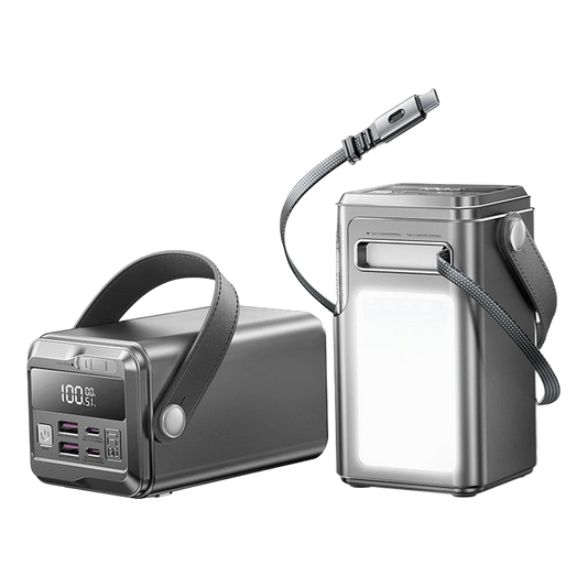 Remax FP-33 60000mAh 100W Power Bank with LED Light Grey, front view