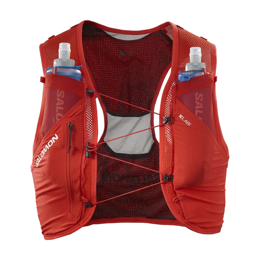 Salomon S/Lab Pulsar 3 With Flasks-Fiery Red/Black-S