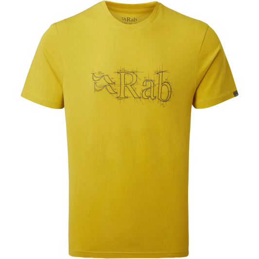 Rab Stance Sketch Men's Organic Tee - Sulphur XXL