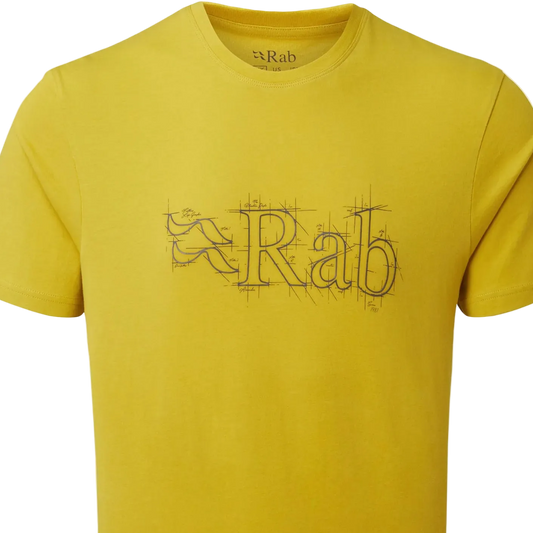 Rab Stance Sketch Men's Organic Tee - Sulphur XXL