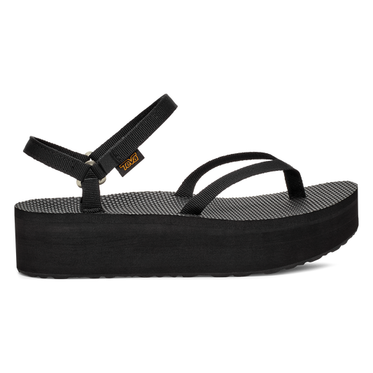Teva Flatform Slim women's sandal in Black, side view