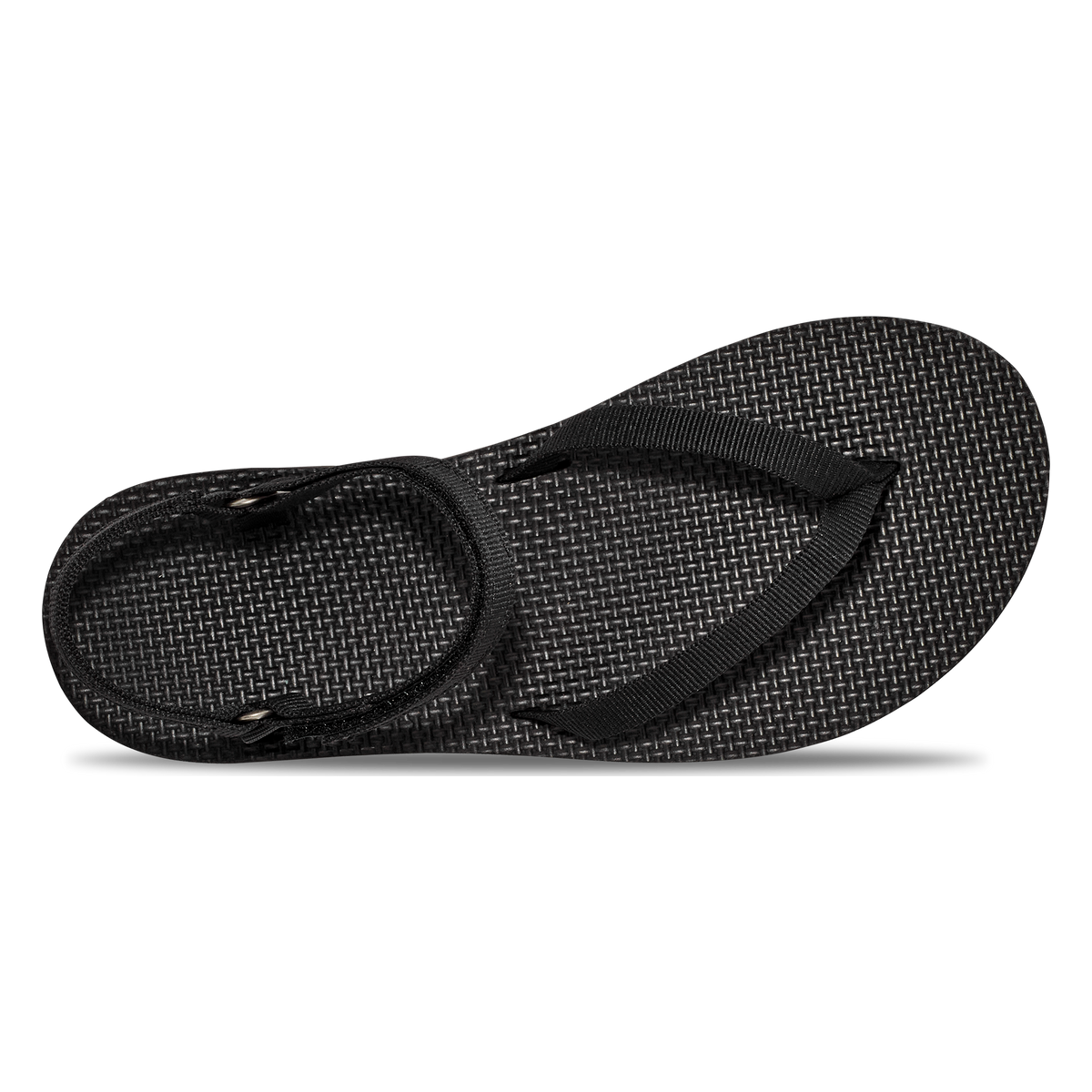 Teva Flatform Slim women's sandal in Black, top view