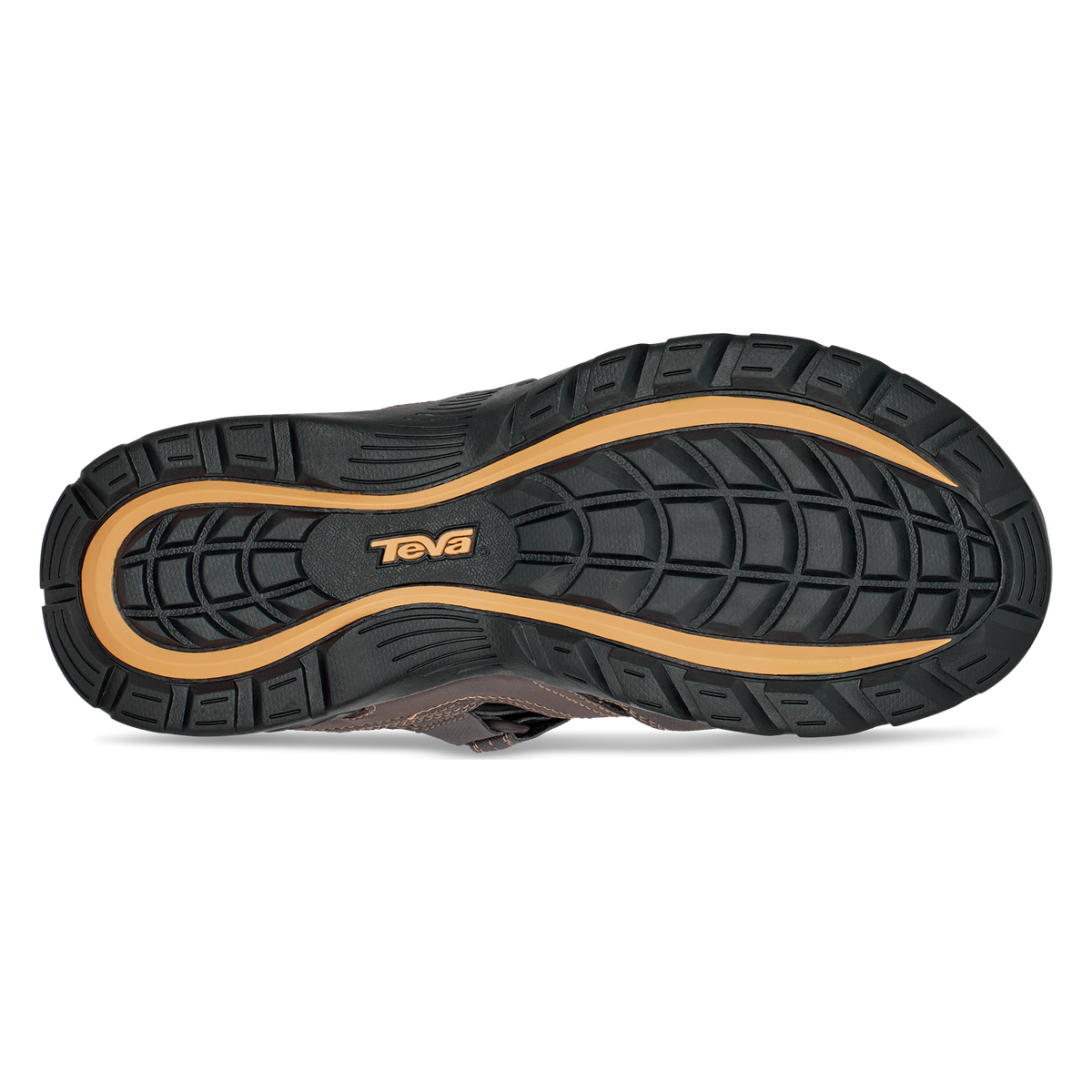 Teva Forebay men's closed-toe sandal in Turkish Coffee, sole