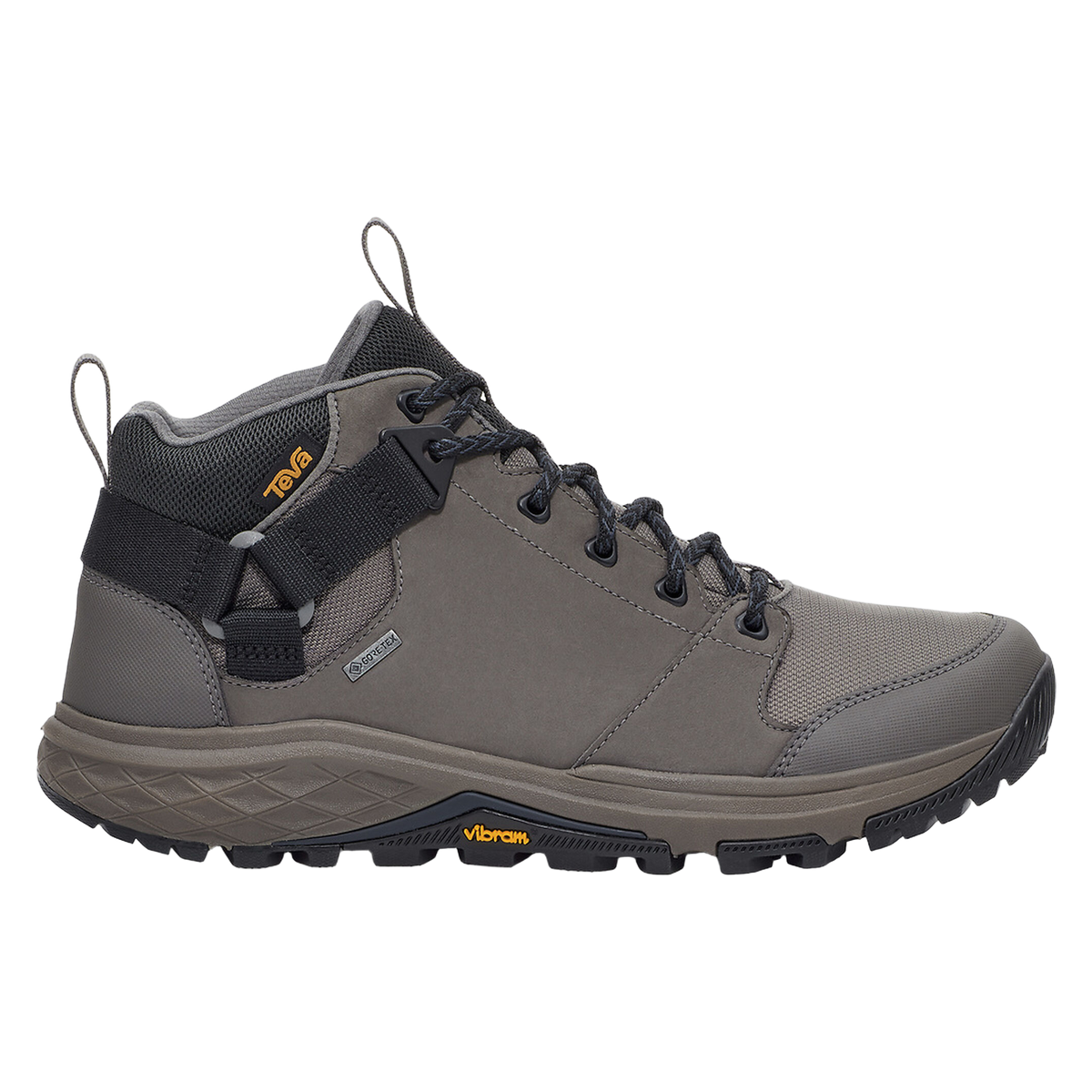 Teva Grandview GTX men's hiking boot in Navy/Charcoal, side view