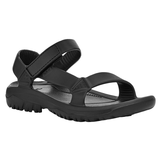 Teva Hurricane Drift women's sandal in Black/Black, angle view