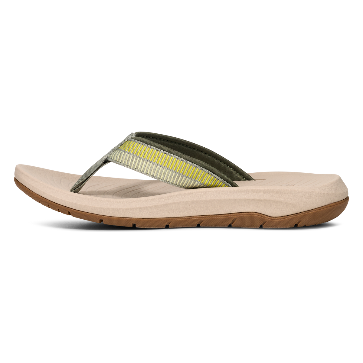 Teva Hurricane Flip women's jandal in Archive Ladder Seagrass, inside view