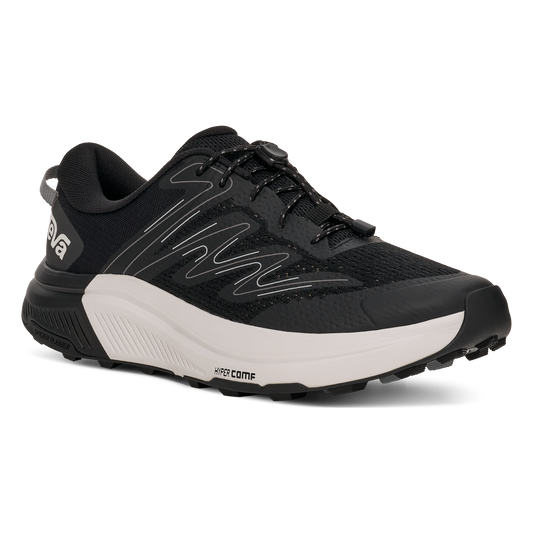 Teva Hurricane Trailsetter men's trail shoe in Black/Grey, angle view
