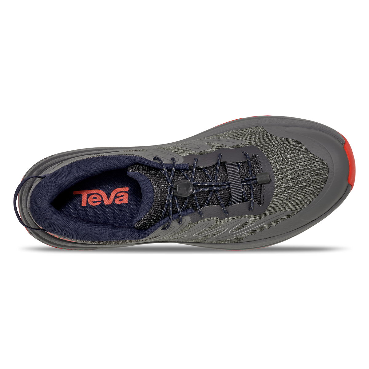 Teva Hurricane Trailsetter men's trail shoe in Grey/Navy, top view